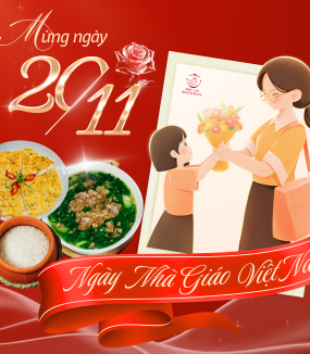 Ưu đ&atilde;i tri &acirc;n 20/11 &ndash; Cơm Ni&ecirc;u Mộc Lan gửi ng&agrave;n y&ecirc;u thương đến thầy c&ocirc; 